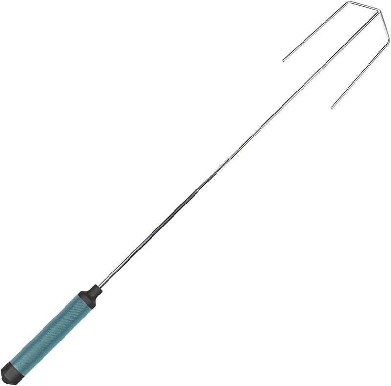 Camp Cozy HotRod Automatic Rotating Hot Dog and Marshmallow Roasting Stick – Premium Campfire Tool for S’mores, BBQ, and Camping – Compact, Durable, and Fun for All Ages - BLUE - Image 2